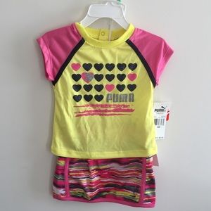 BRAND NEW PUMA TOP AND SKIRT MATCHING SET